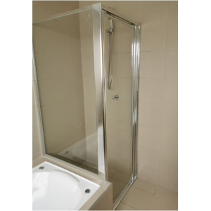 Australia Custom made framed next to bathtub shower screen (1300-1400)*(1300-1400)*1900